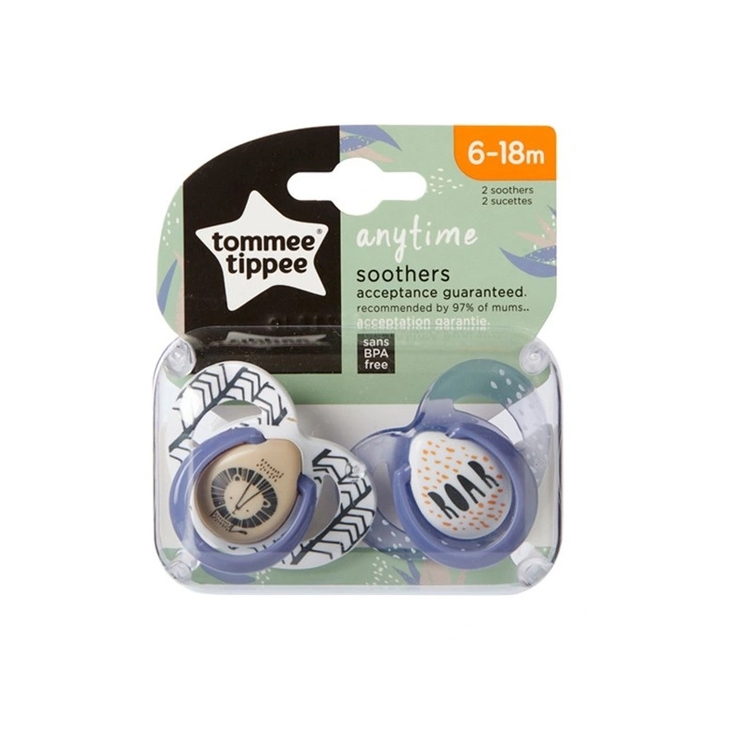 Tommee Tippee 2'li Anytime Emzik 6-18 Ay 43336496 Mavi