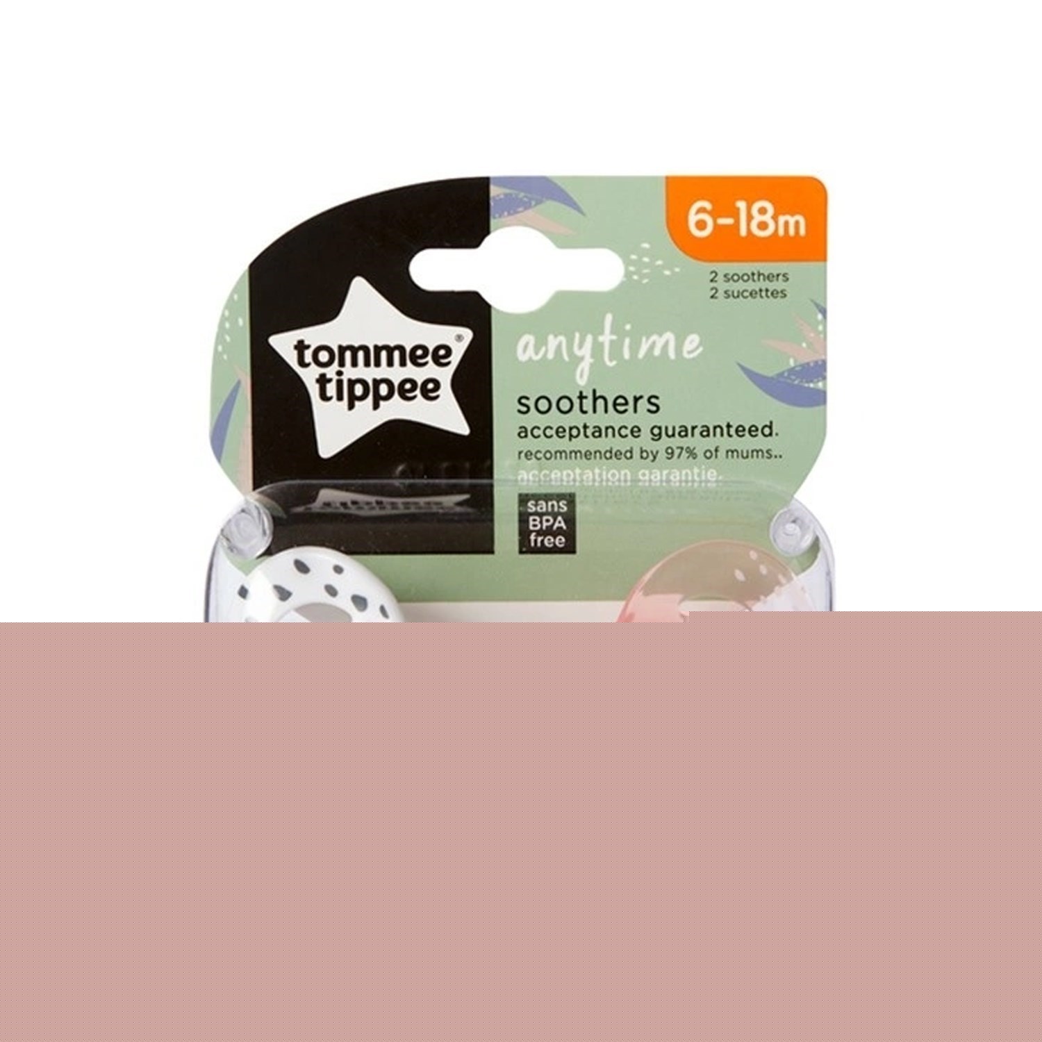 Tommee Tippee 2'li Anytime Emzik 6-18 Ay 43336496 Pembe