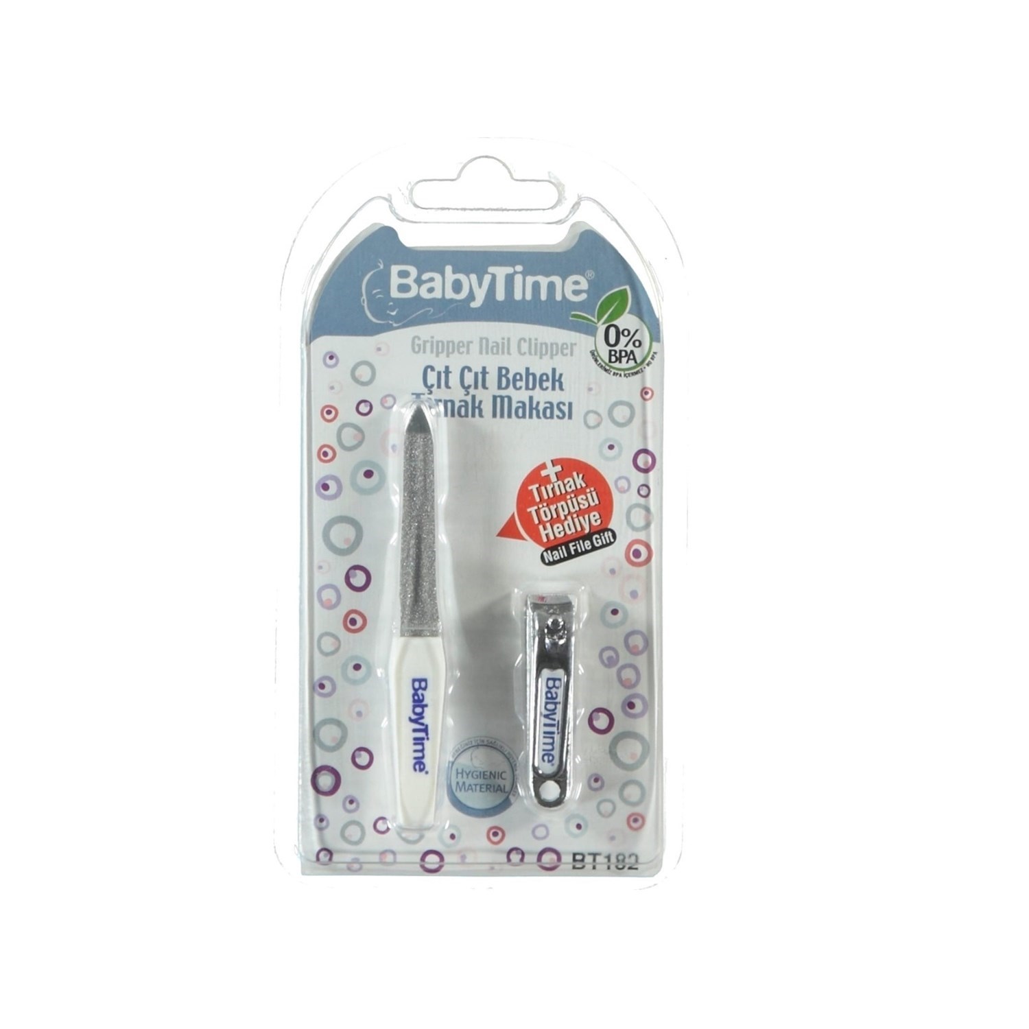 BabyTime Çıt Çıt Tırnak Makası (Törpü Hediyeli) BT182 