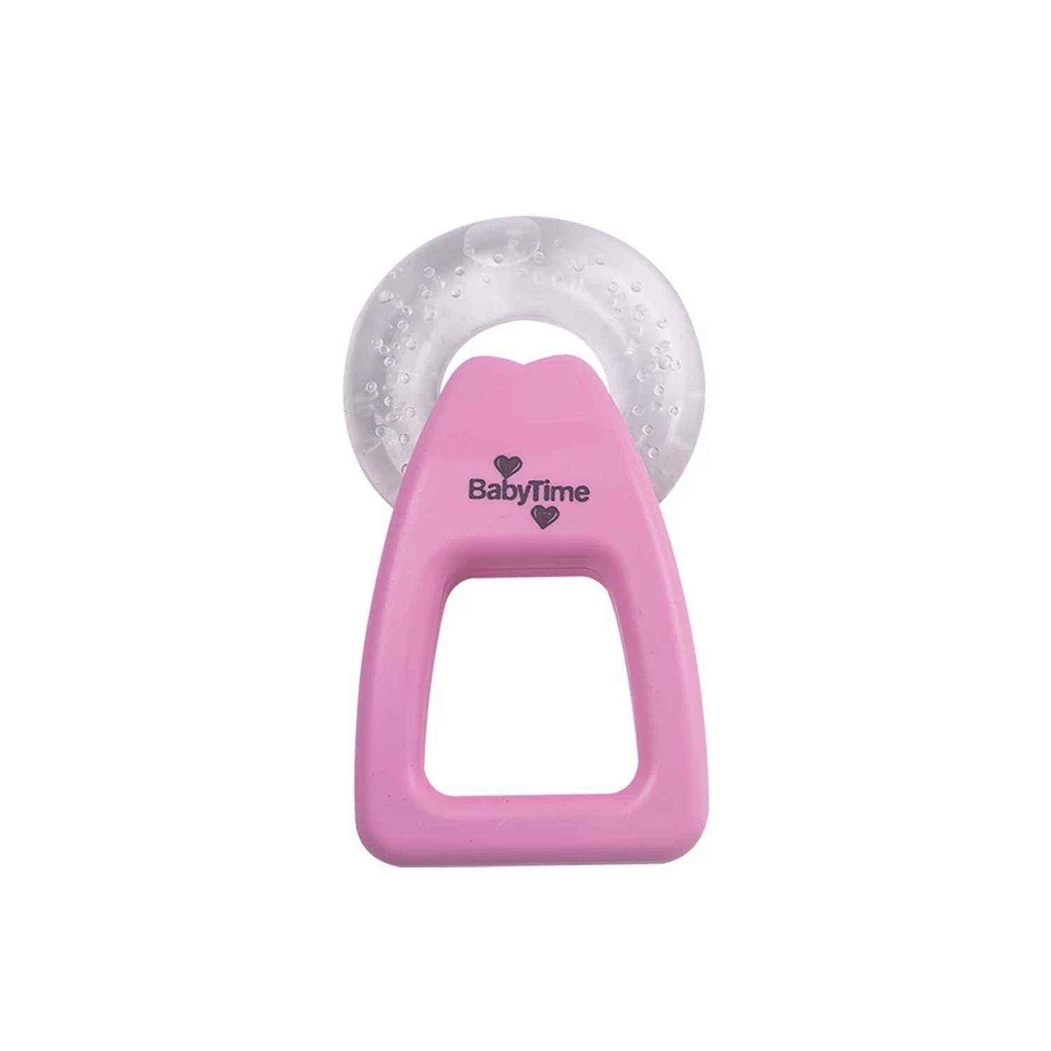 BabyTime Saplı Sulu Diş Kaşıyıcı BT204 Açık Pembe