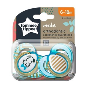 Tommee Tippee Orthodontic Moda 2'li Emzik 6-18 Ay 43338592 Mavi