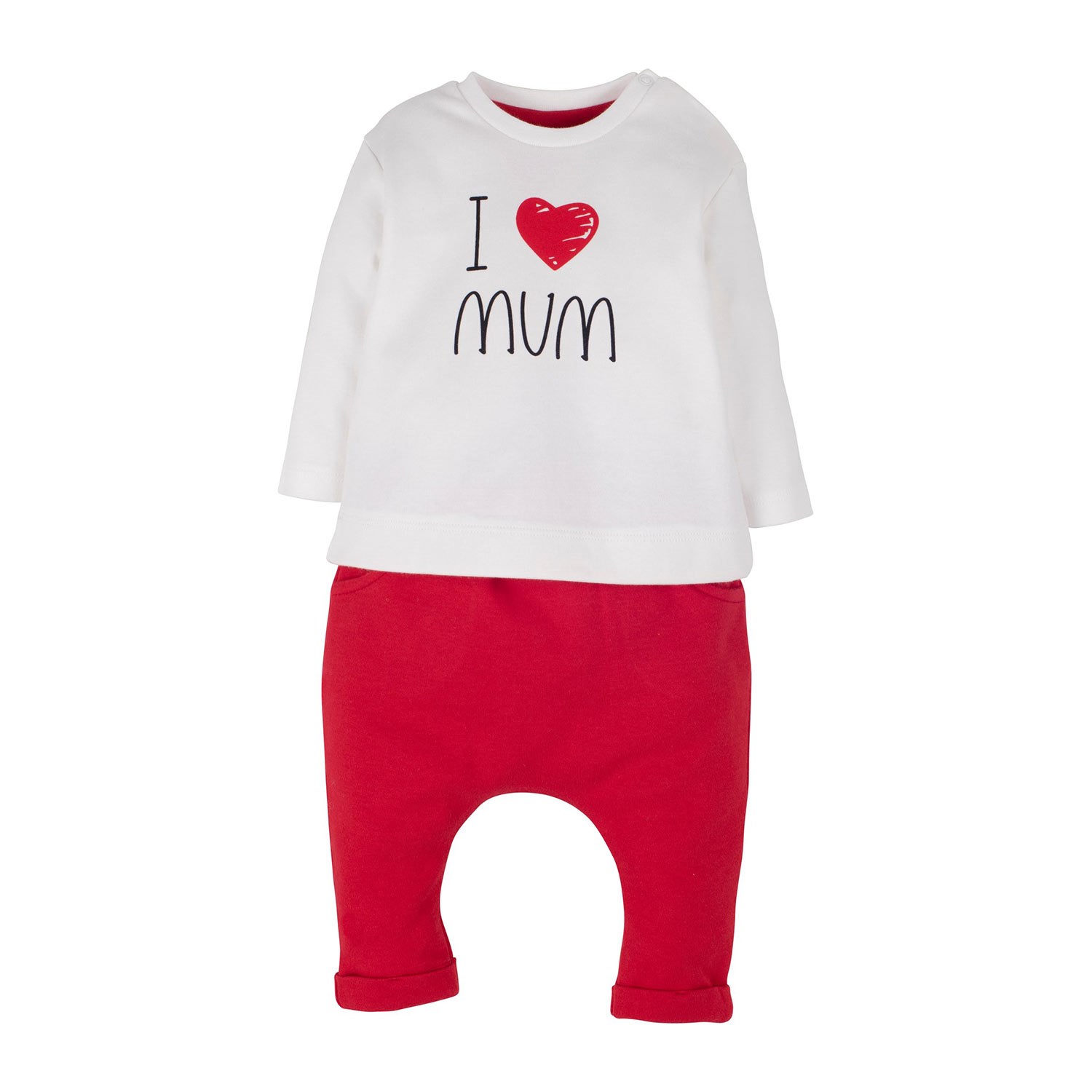 İdil Baby Bebek 2'li Takım 14561 Kırmızı