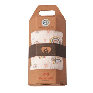 Beberotti Müslin Bebek Örtüsü 120x120 cm 101 Çok Renkli