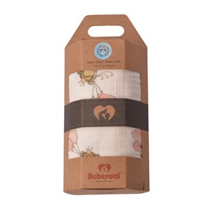 Beberotti Müslin Bebek Örtüsü 120x120 cm 101 Krem