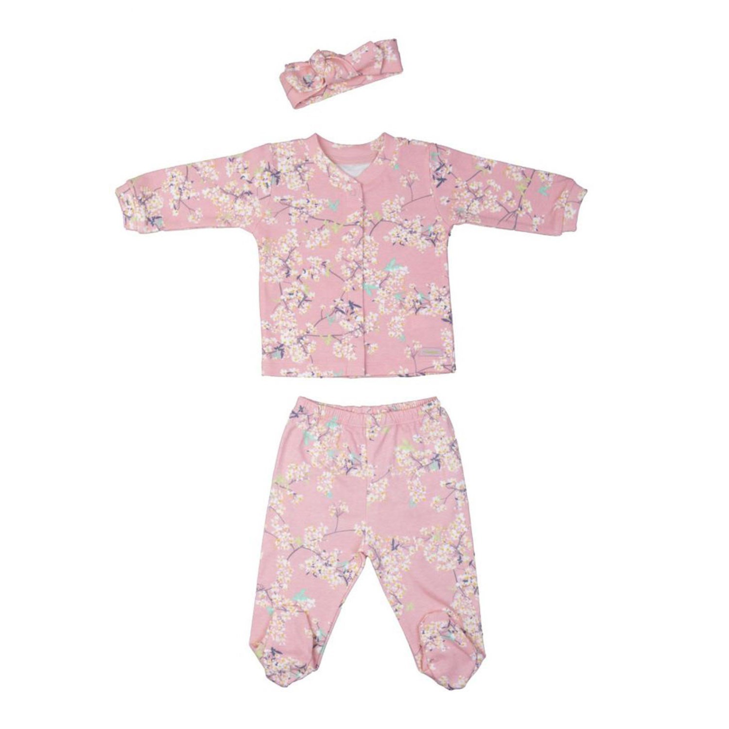 Bebepan Floral Bebek Pijama Takımı 2085 Orjinal Renk