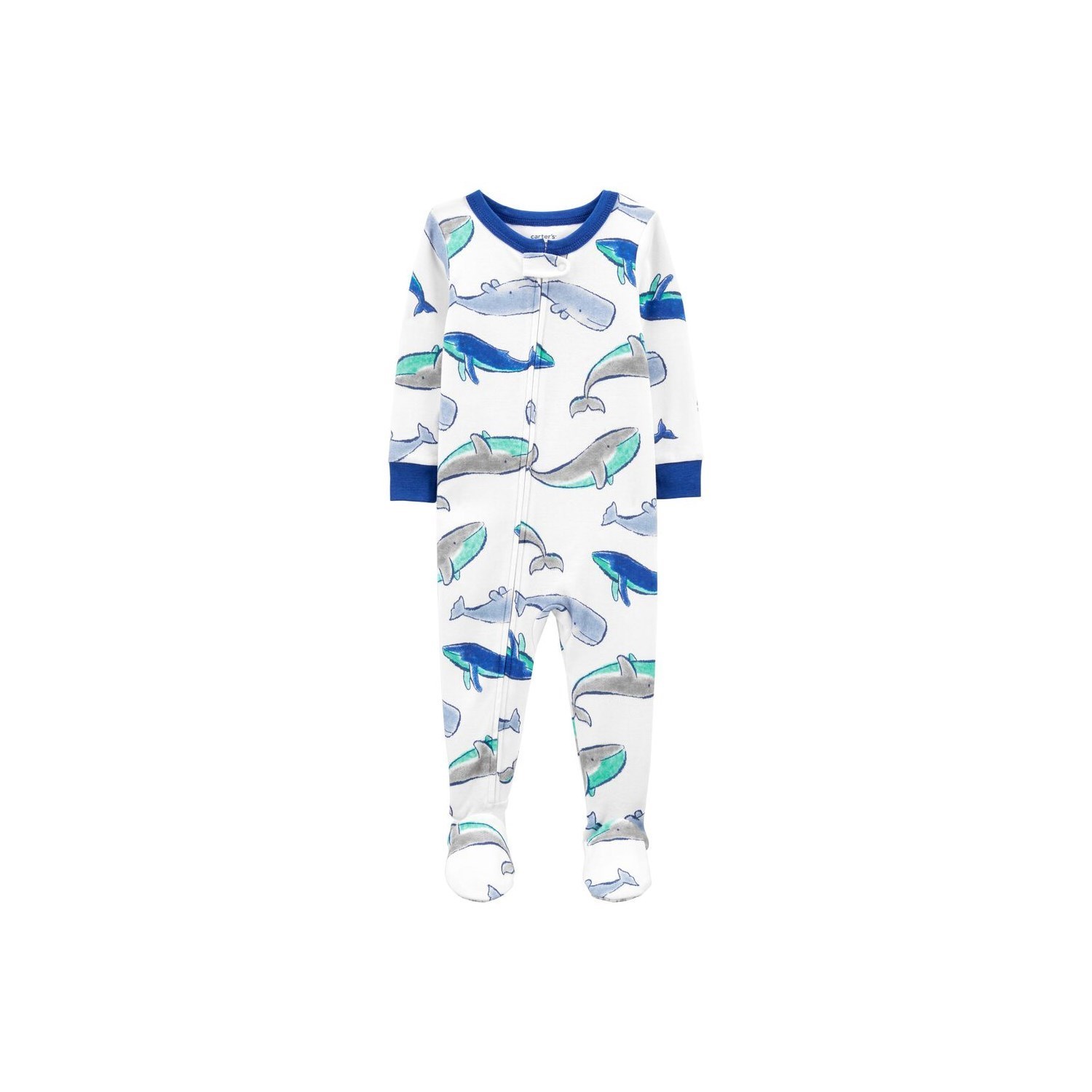 Carter's Çocuk Tekli Pijama Tulum 2K461913 Beyaz-Mavi