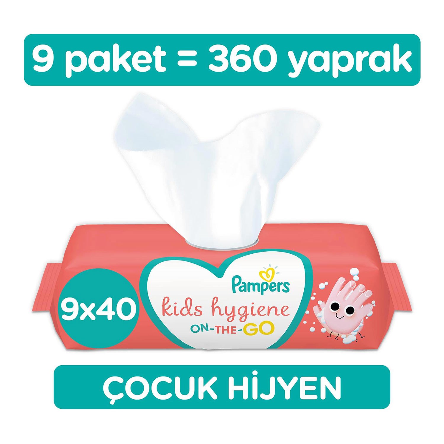 Prima Pampers Hijyen Islak Mendil 9'lu 360 Yaprak 