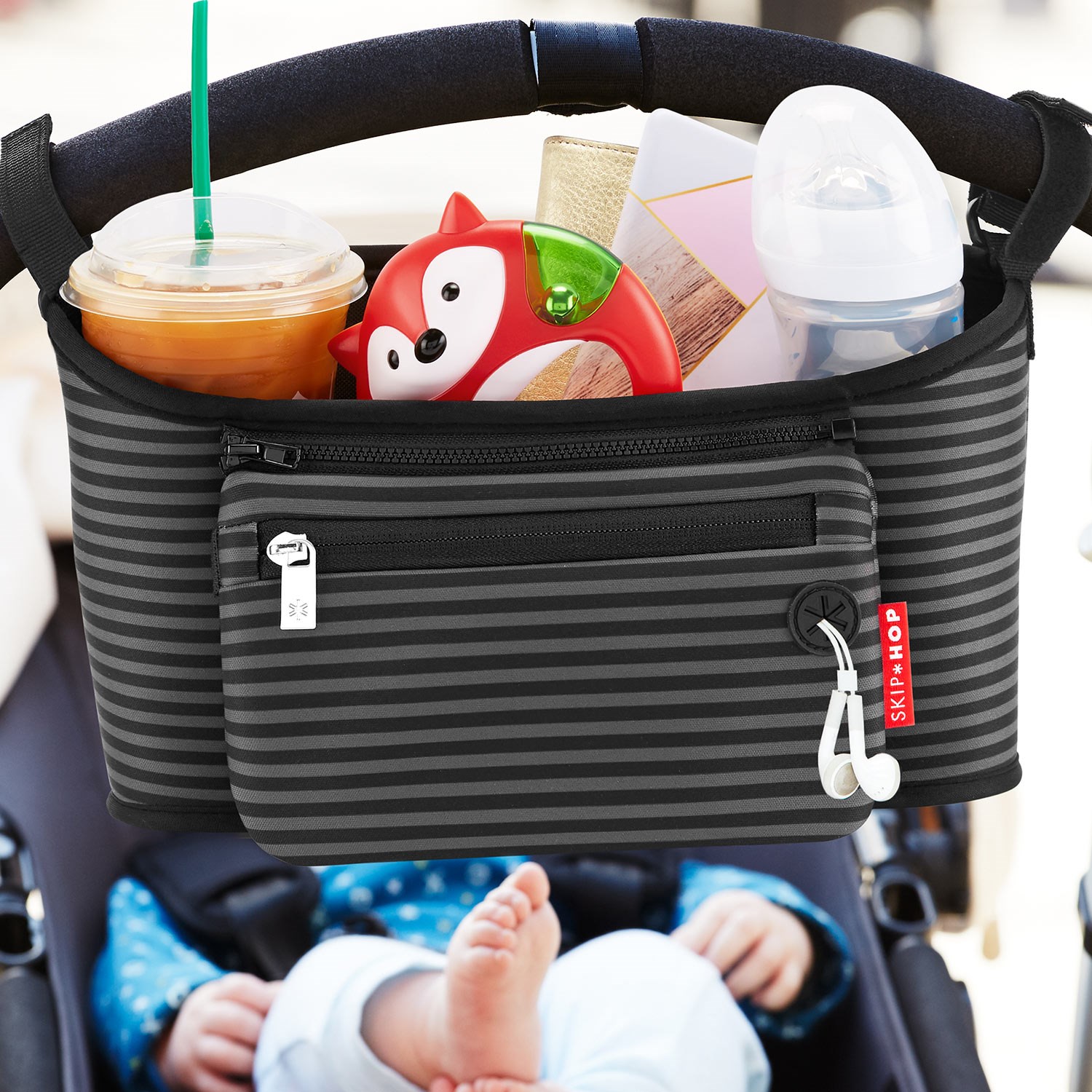 Skip Hop Bebek Arabası Organizer 9I633510 Siyah-Beyaz