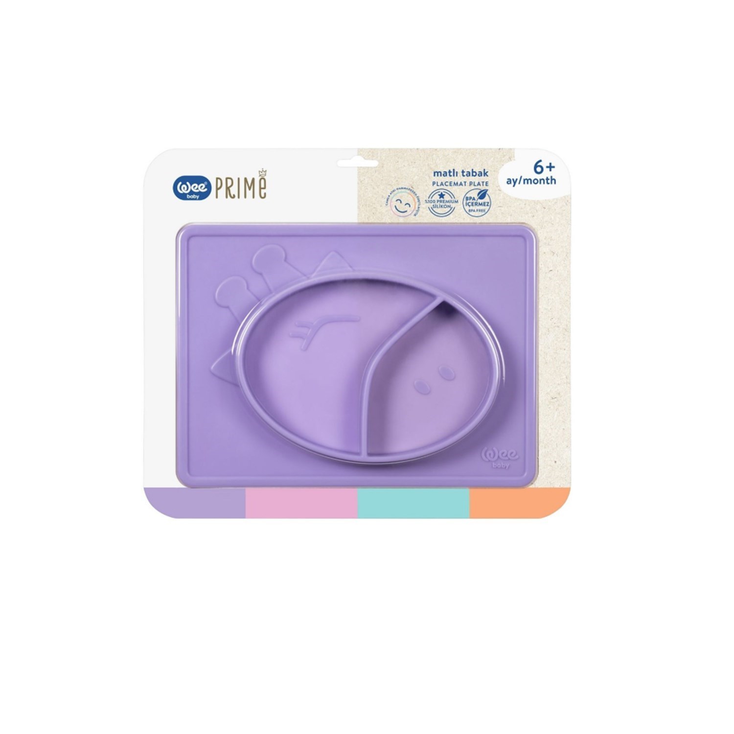 Wee Baby Prime Matlı Tabak T0000925 Mor