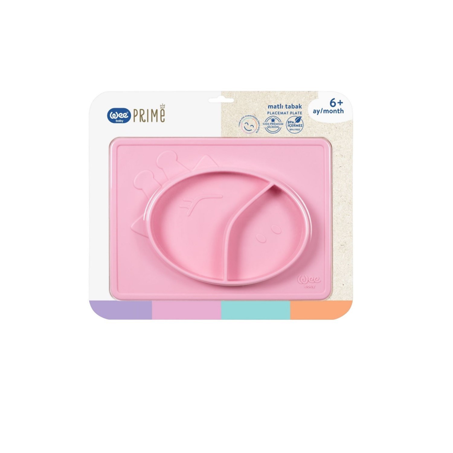 Wee Baby Prime Matlı Tabak T0000925 Pembe