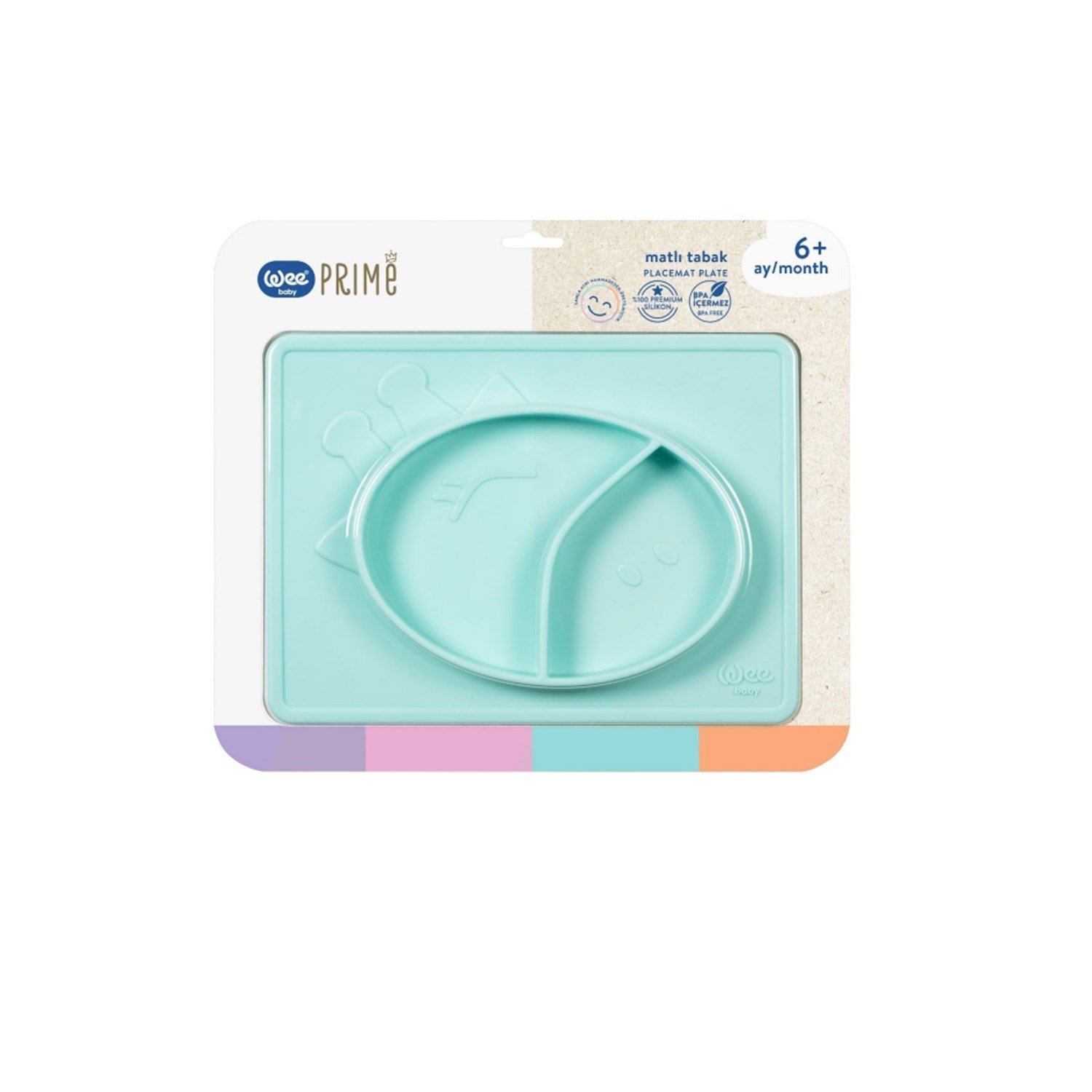 Wee Baby Prime Matlı Tabak T0000925 Turkuaz