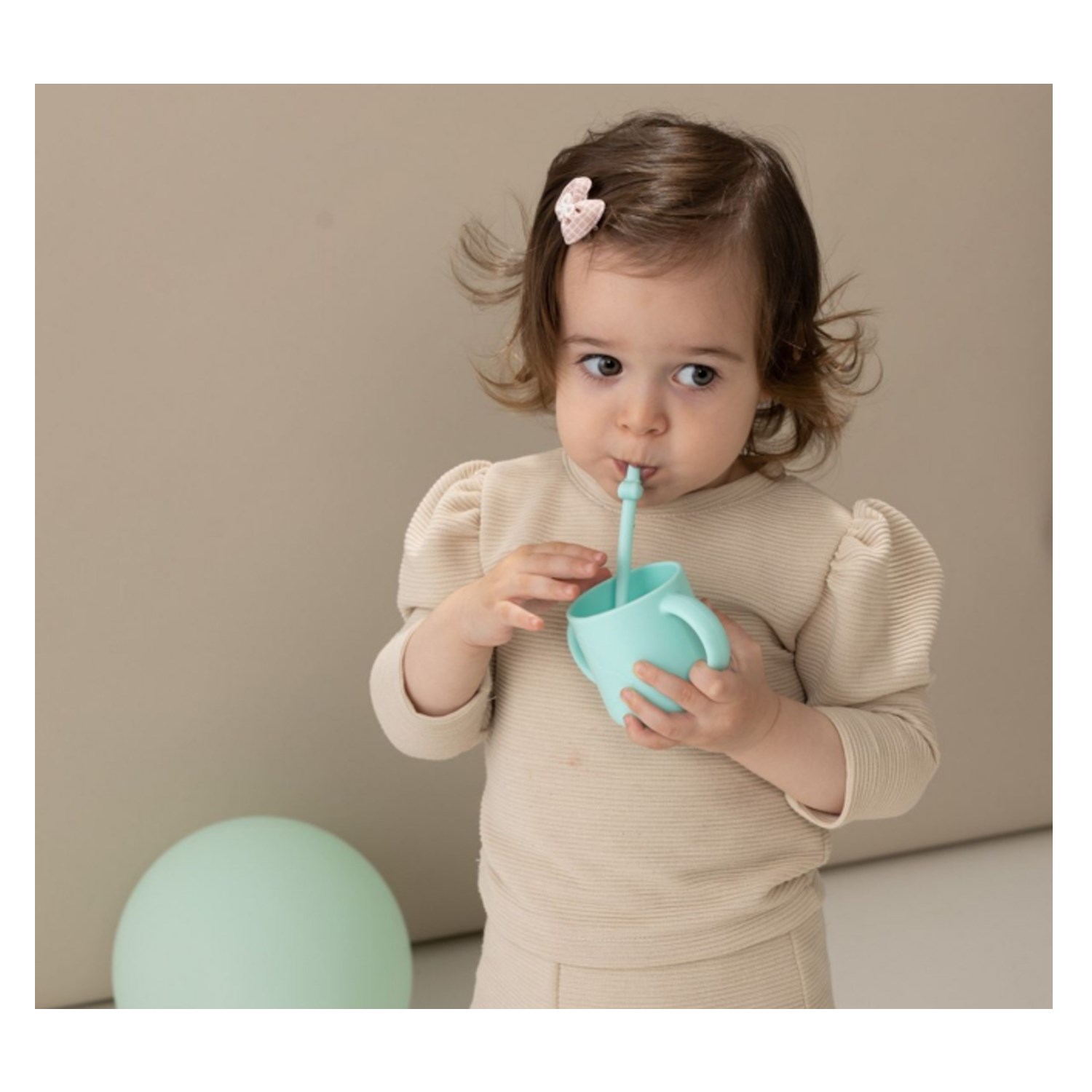 Wee Baby Prime Silikon Kulplu Bardak T0000926 Turkuaz