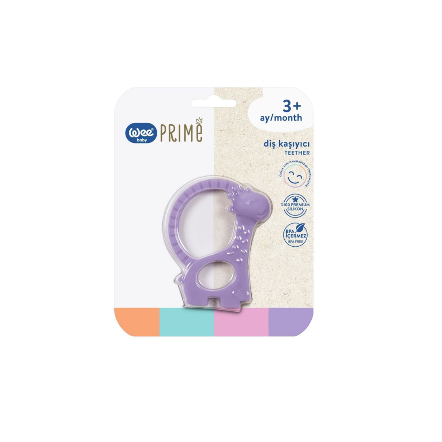 Wee Baby Prime Silikon Diş Kaşıyıcı T0000928 Mor