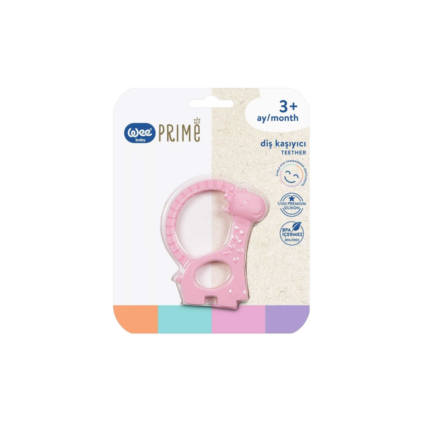 Wee Baby Prime Silikon Diş Kaşıyıcı T0000928 Pembe