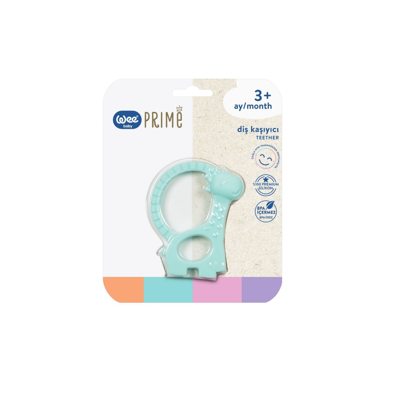 Wee Baby Prime Silikon Diş Kaşıyıcı T0000928 Turkuaz