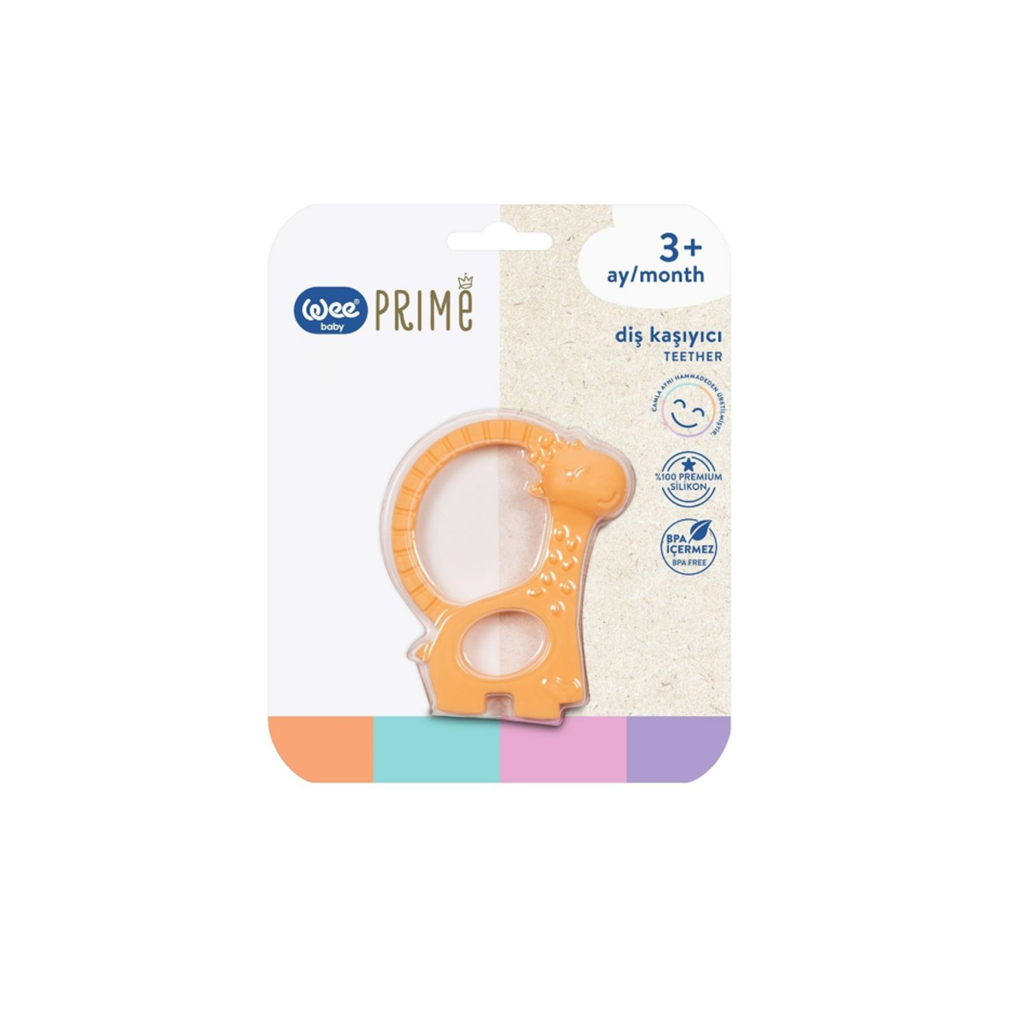 Wee Baby Prime Silikon Diş Kaşıyıcı T0000928 Turuncu