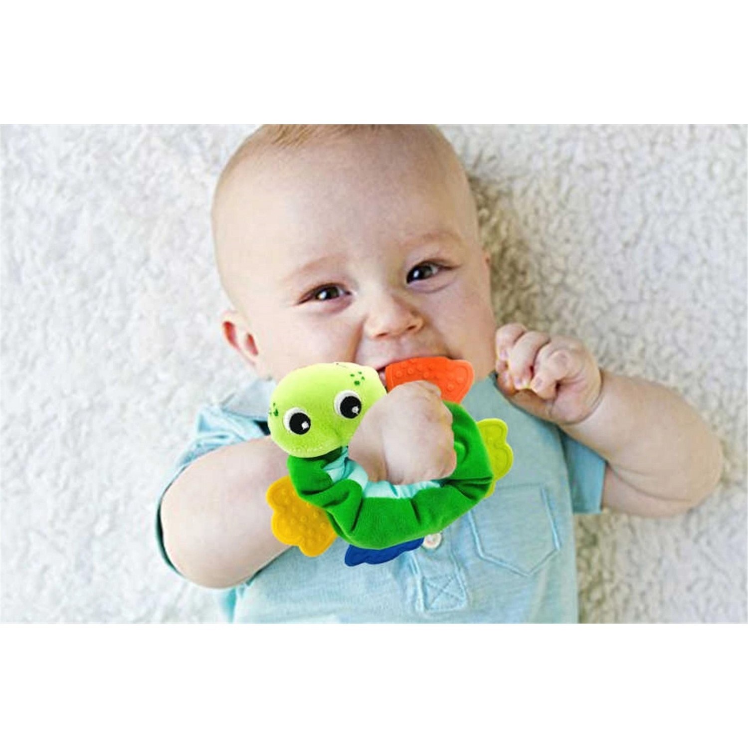 Babycim Bileklik Sevimli Diş Kaşıyıcı Oyuncak 7025 Yeşil-Sarı