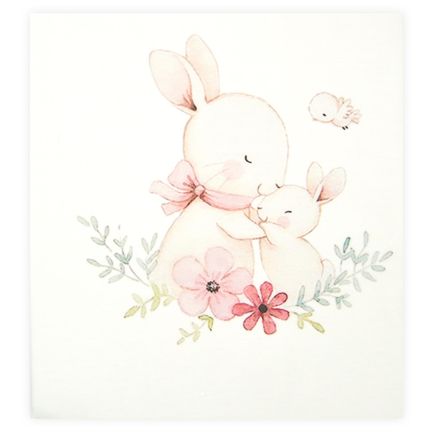 Bibaby Rabbit Pazen Bebek Battaniye 80x85 Cm Pembe