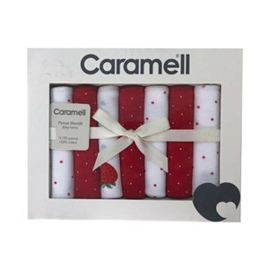 Caramell 7'li Bebek Mendili 6976 Kırmızı