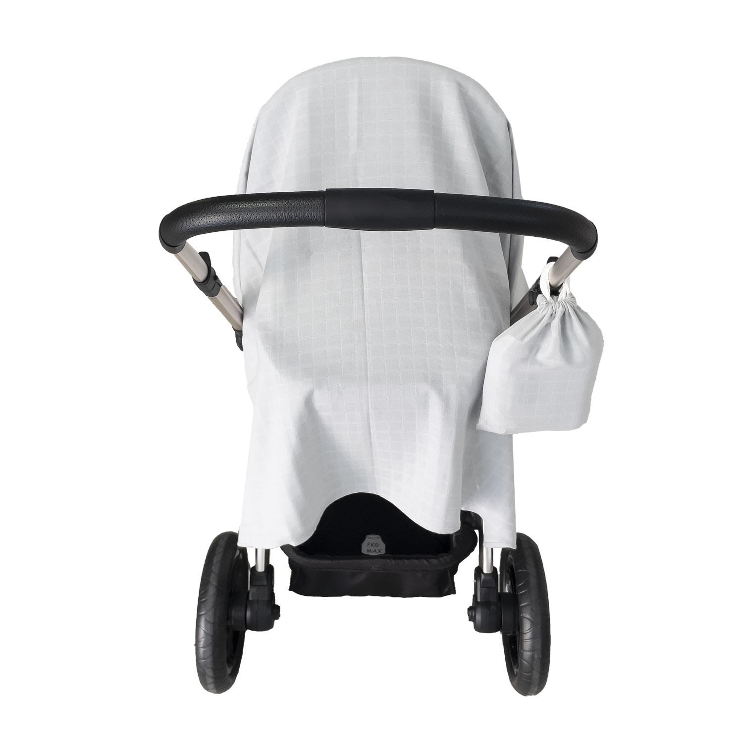 Mynest Çok Amaçlı Müslin Bebek Battaniyesi 115x115 Cm Açık Gri