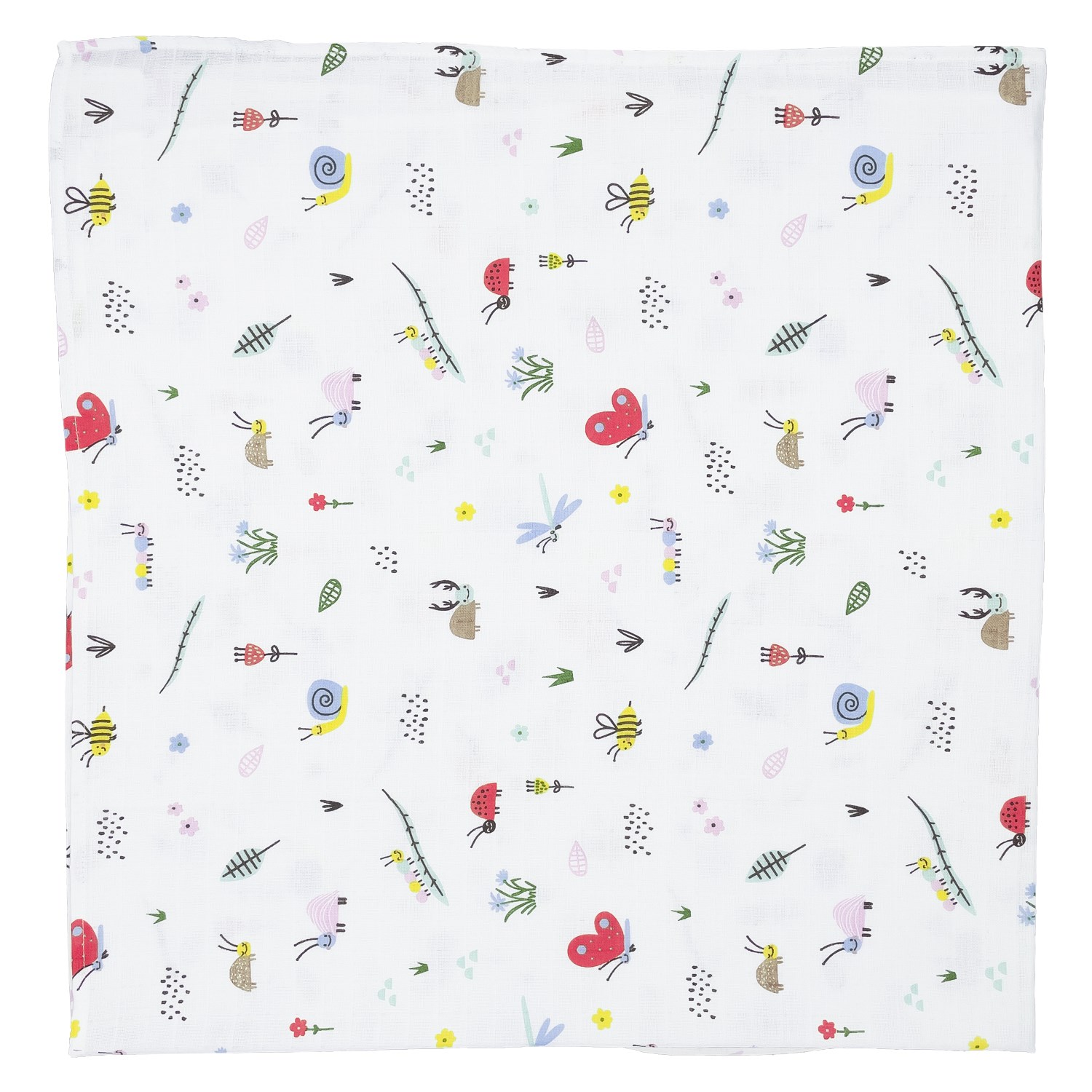 Mynest Çok Amaçlı Müslin Bebek Battaniyesi 115x115 Cm Çok Renkli