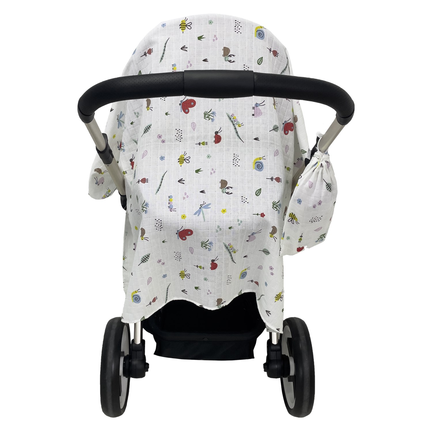 Mynest Çok Amaçlı Müslin Bebek Battaniyesi 115x115 Cm Çok Renkli