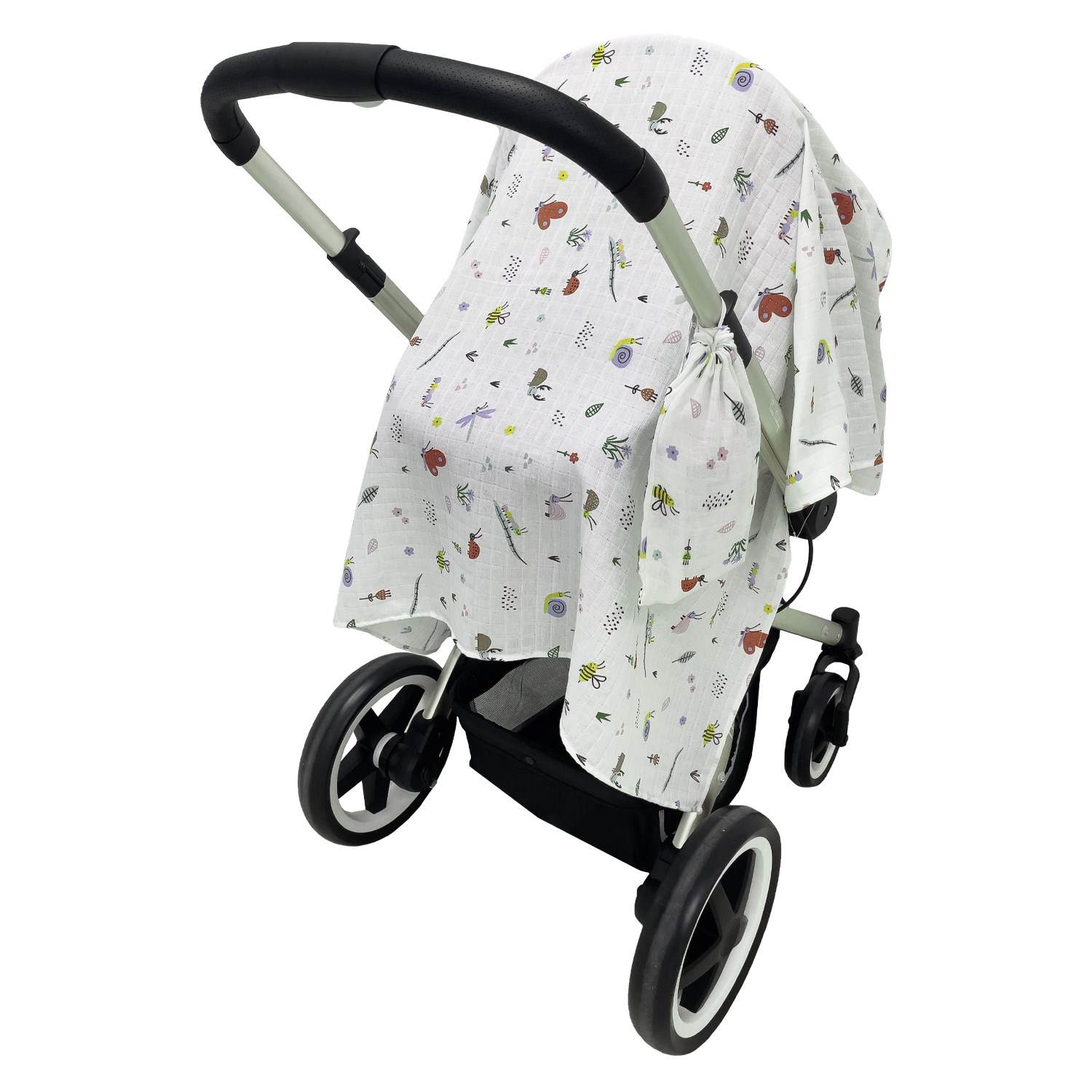 Mynest Çok Amaçlı Müslin Bebek Battaniyesi 115x115 Cm Çok Renkli