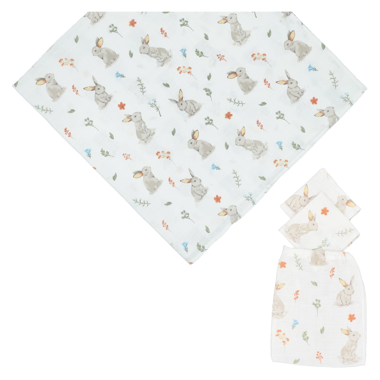 Mynest Çok Amaçlı Müslin Bebek Battaniyesi 115x115 Cm Ekru-Kahverengi