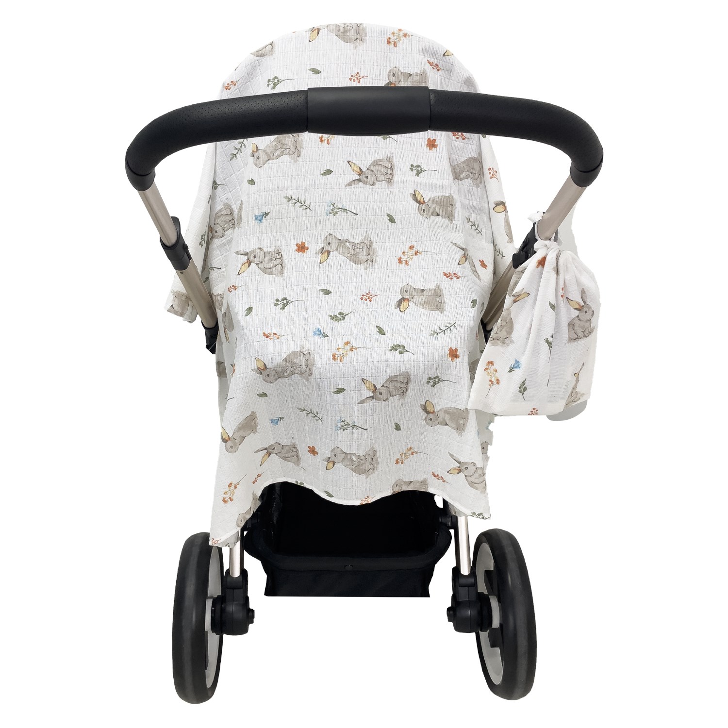 Mynest Çok Amaçlı Müslin Bebek Battaniyesi 115x115 Cm Ekru-Kahverengi