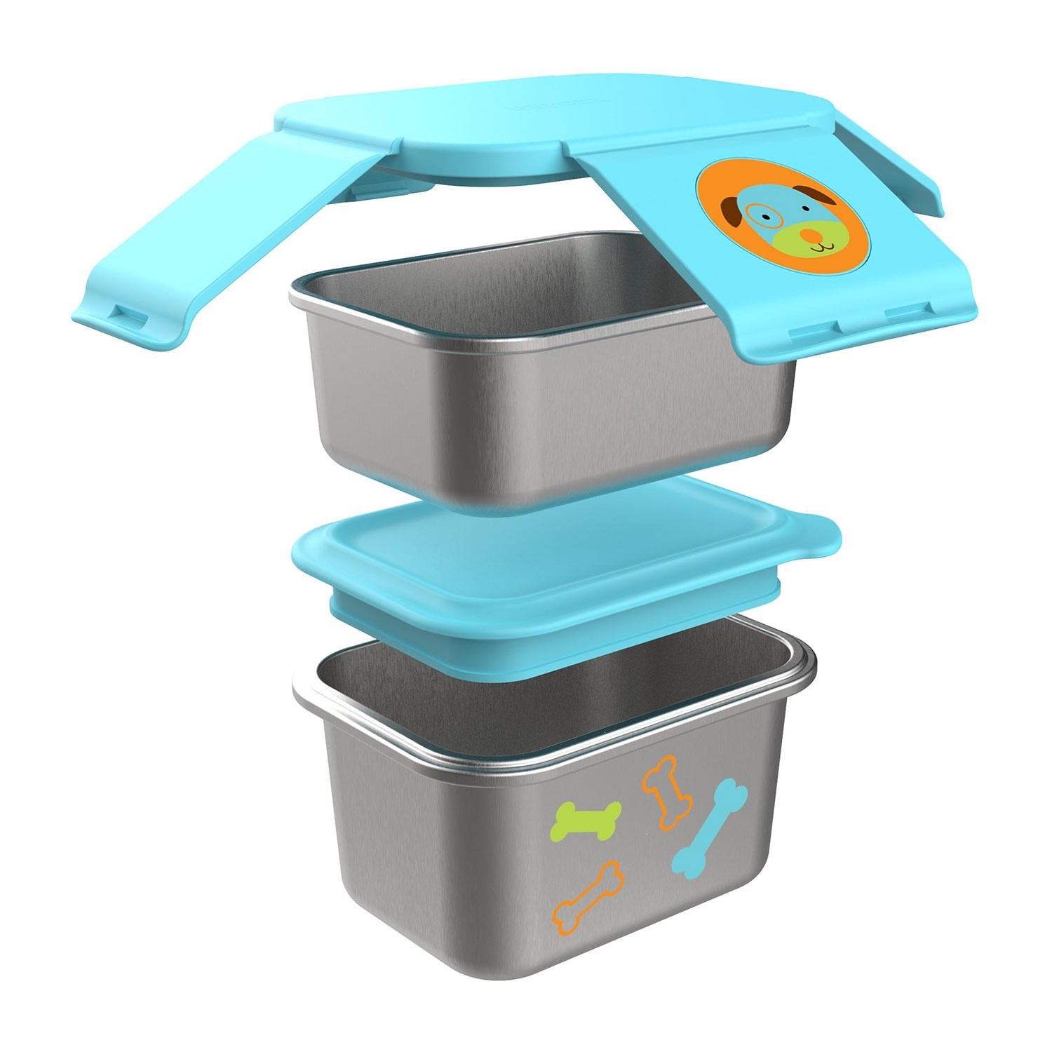 Skip Hop Zoo Beslenme Kutusu 252727 Gri-Mavi