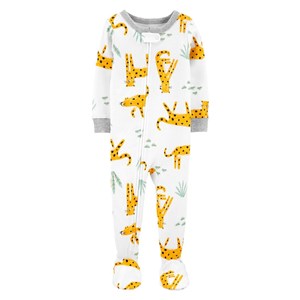Carter's Kaplan Desenli Bebek Tulumu 1I494110 Krem