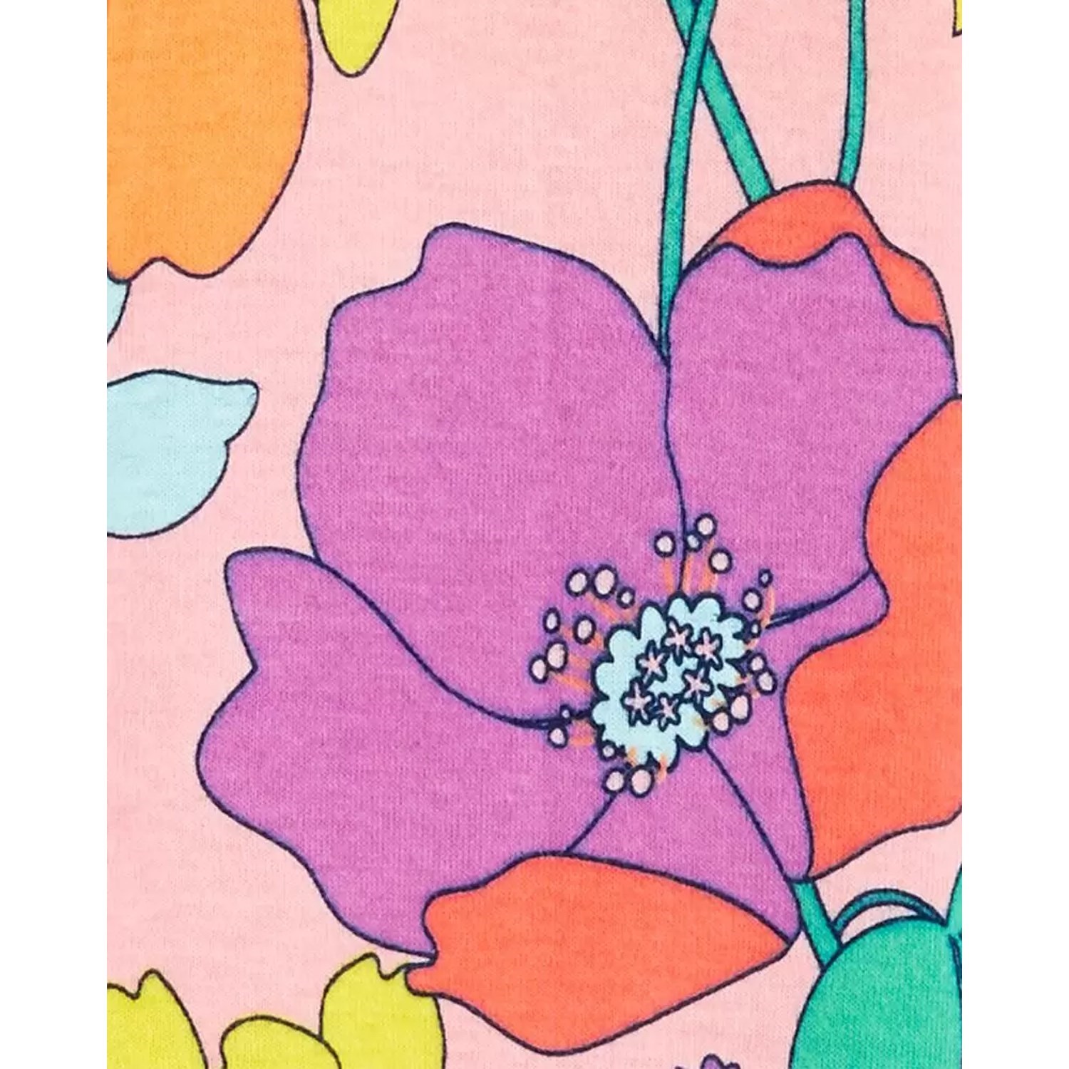 Carter's Çiçek Desenli Bebek Tulumu 1I499710 Desenli