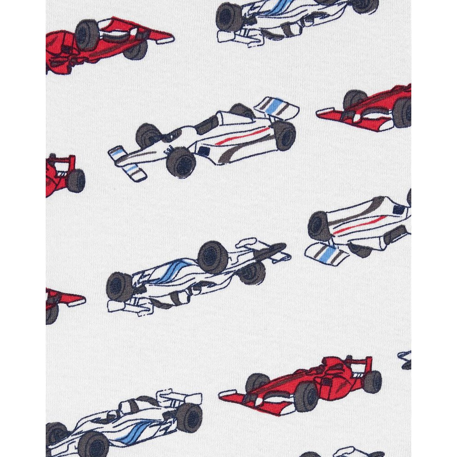 Carter's Araba Desenli 4'lü Bebek Pijama Takımı 1I555210 Kırmızı-Beyaz