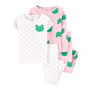 Carter's Kurbağa 4'lü Kız Çocuk Pijama Takımı 2I554510 Pembe