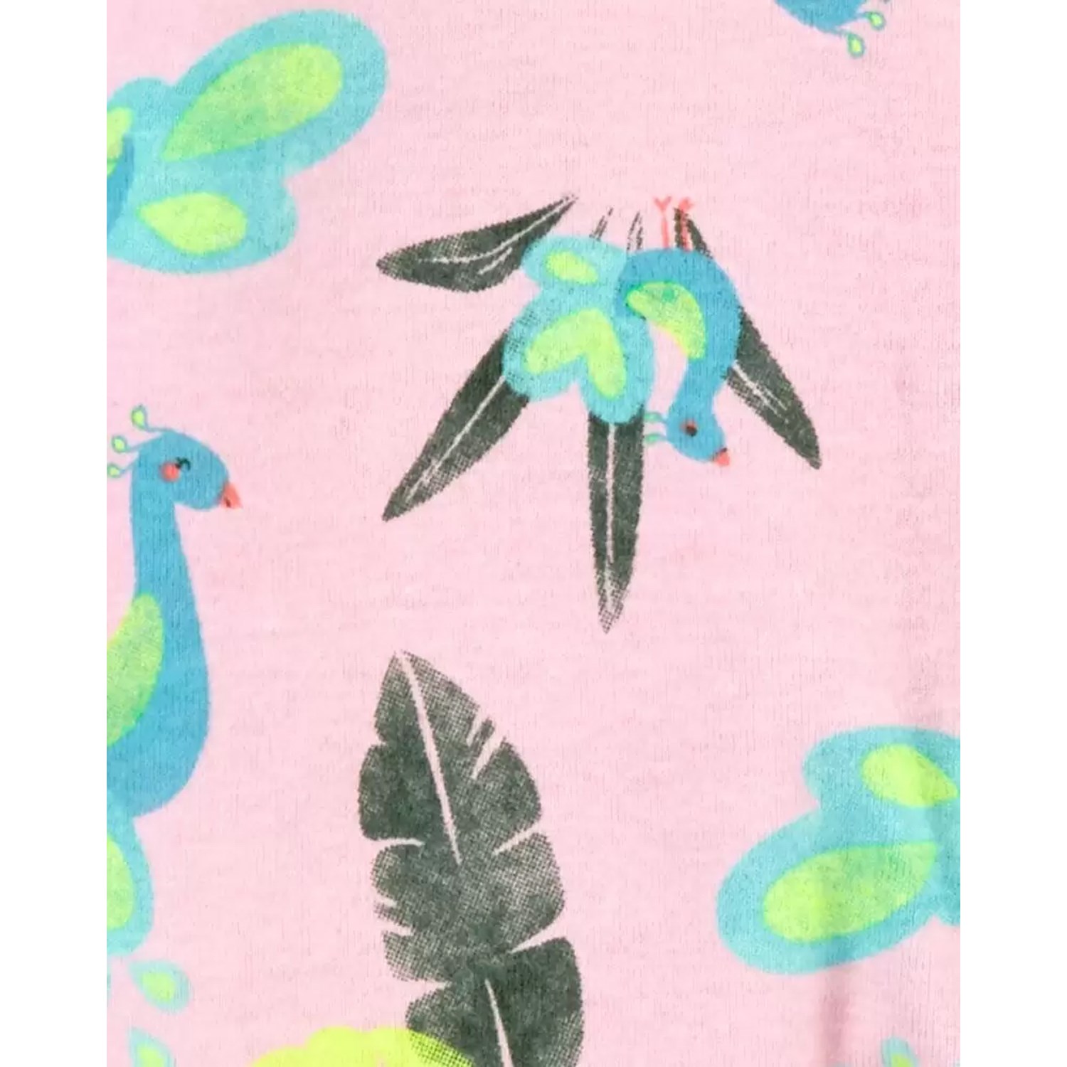 Carter's Tavus Kuşu Desenli Bebek Tulumu 1L725810 Pembe