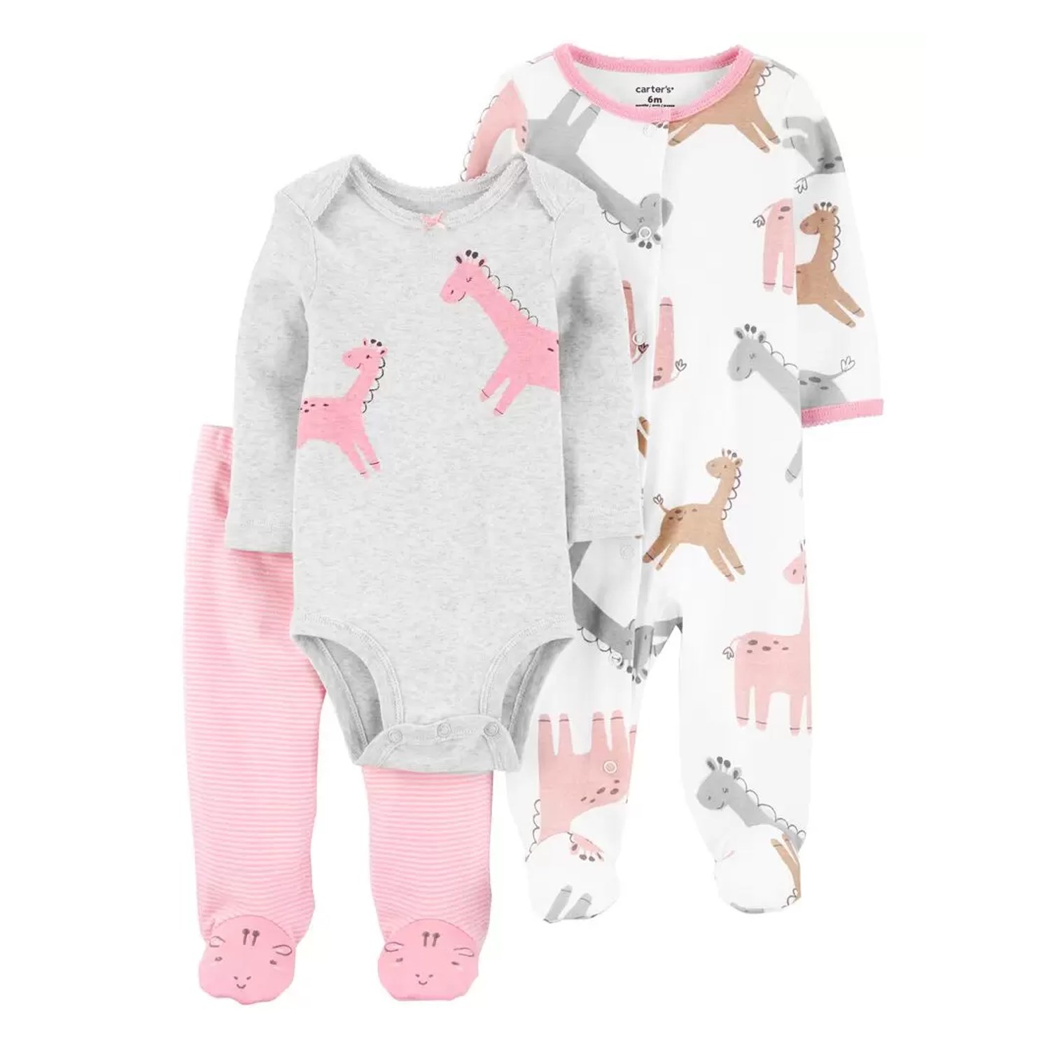 Carter's Layette 3'lü Kız Bebek Takımı 1L760910 Çok Renkli