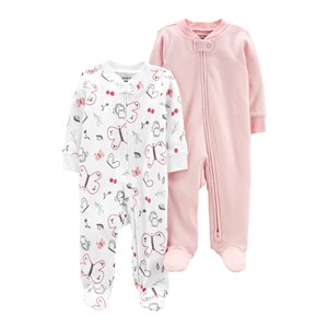 Carter's Kelebek 2'li Patikli Bebek Tulumu 1L777510 Pembe