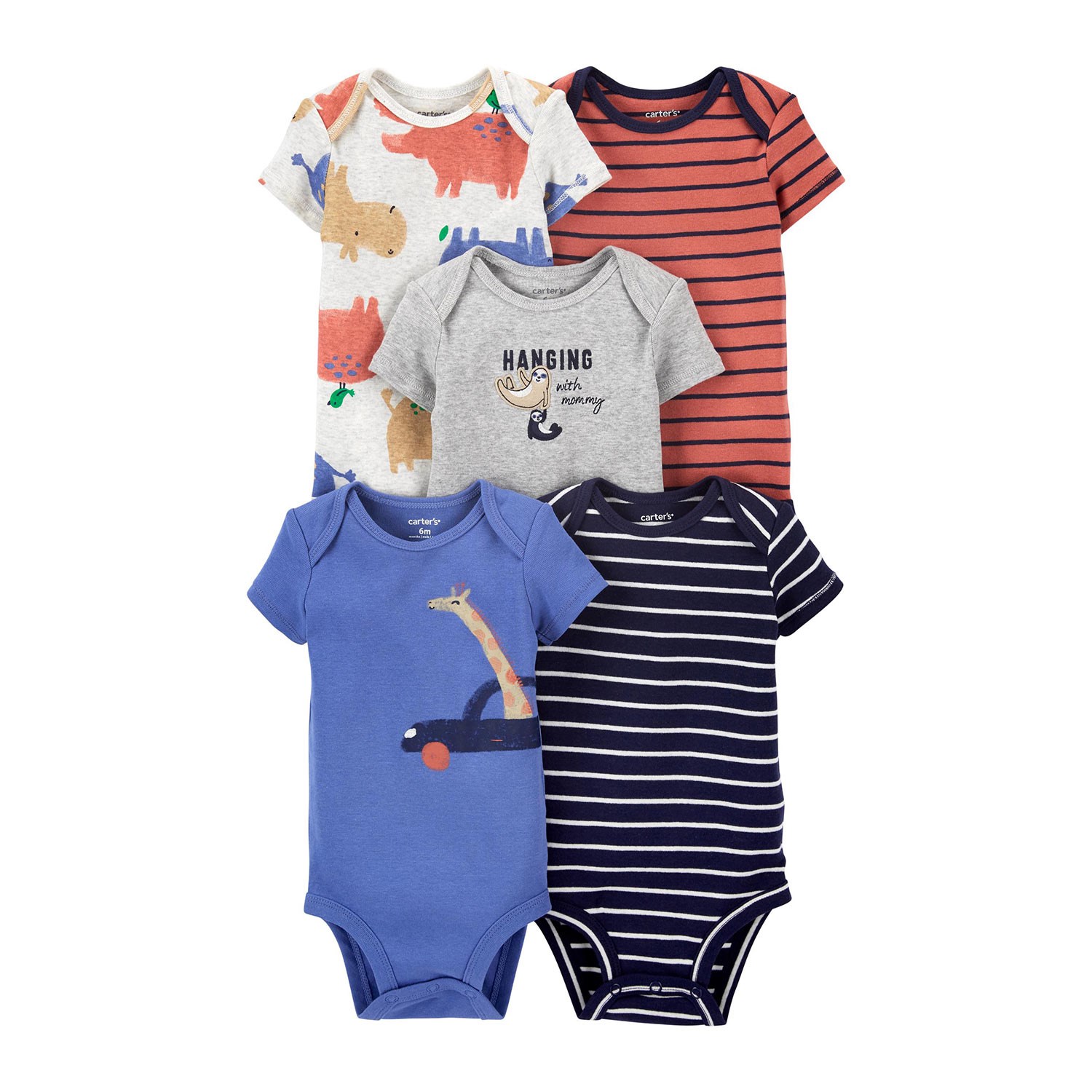 Carter's 5'li Bebek Body 1L765110 Çok Renkli