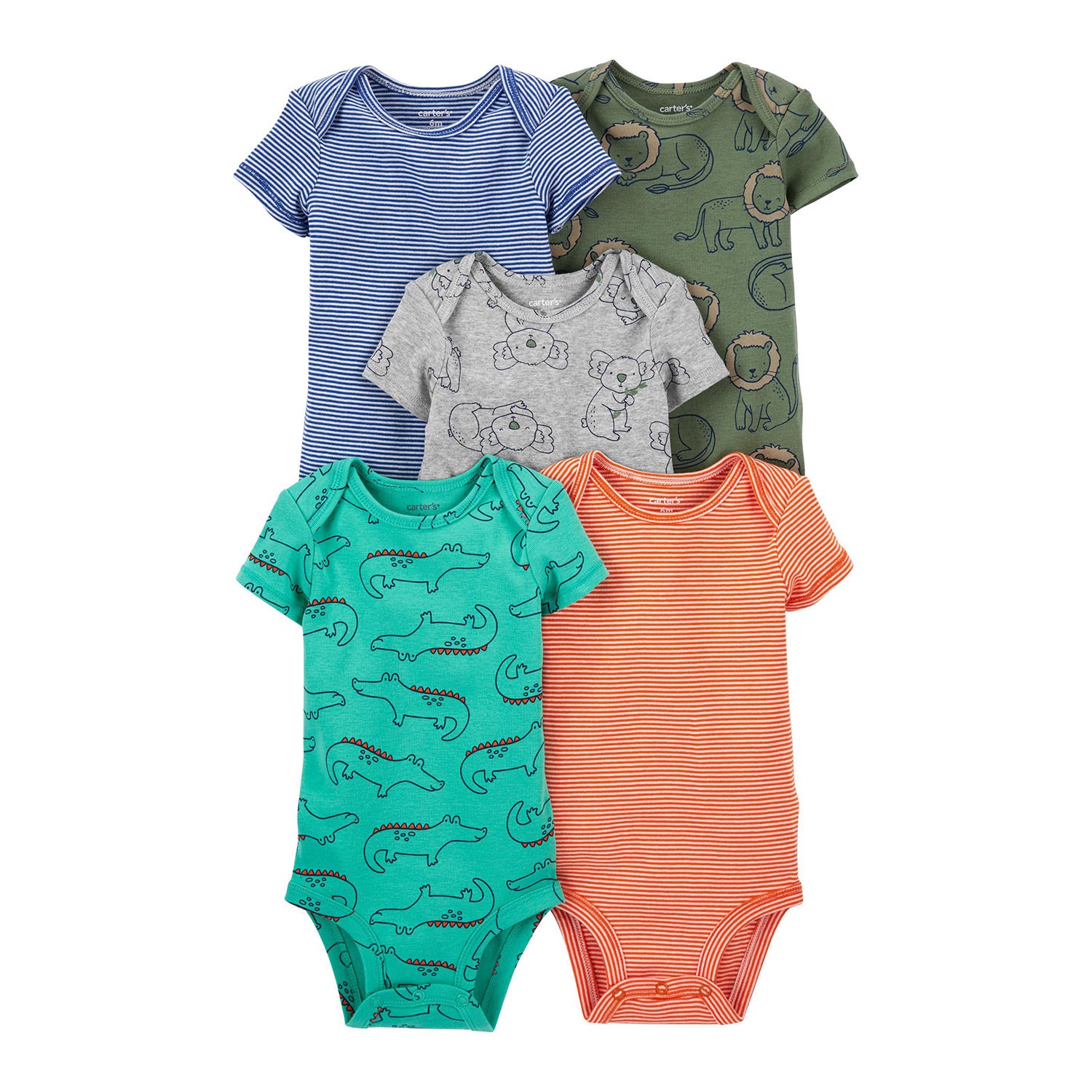 Carter's 5'li Bebek Body 1L764510 Çok Renkli