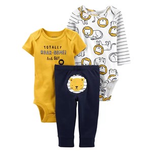 Carter's Layette 3'lü Erkek Bebek Takımı 1L762010 Çok Renkli