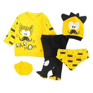 Mini Zey Dad Mom 5'li Bebek Takımı 5554 Turuncu