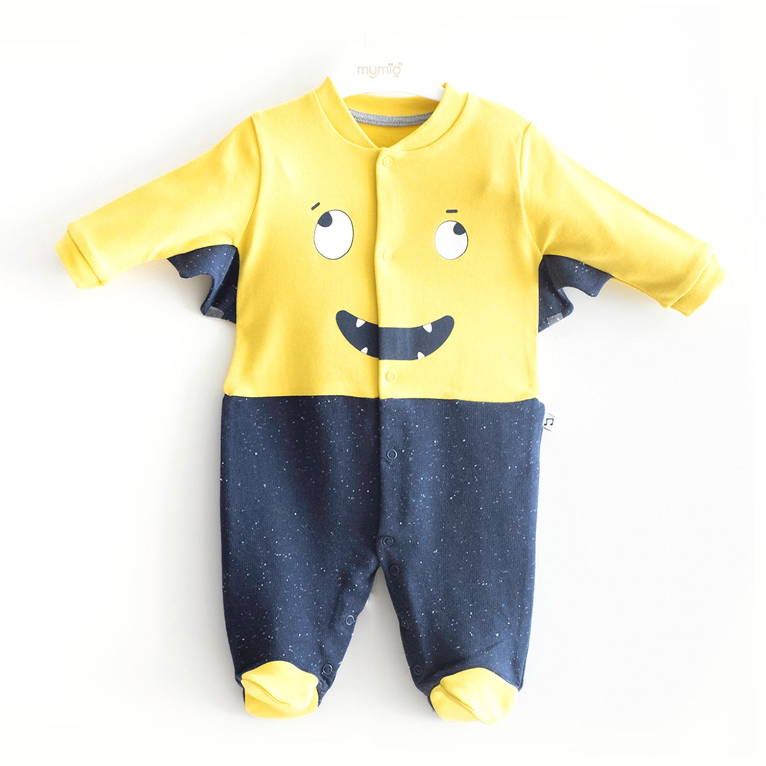 Mymio Sevimli Hayalet Patikli Bebek Tulumu 3159 Sarı