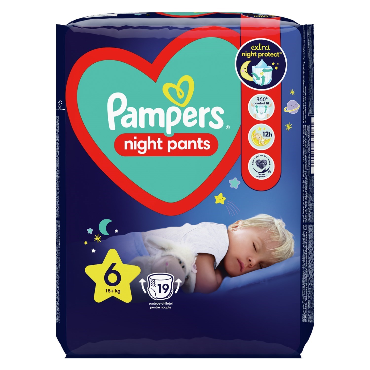 Prima Pampers Gece Külot Bezi No: 6 15 kg+ 19 Adet Beyaz