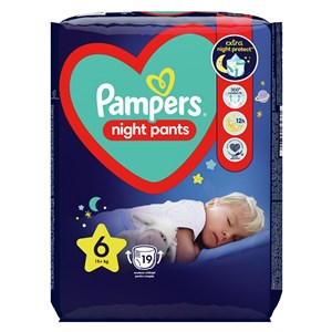 Prima Pampers Gece Külot Bezi No: 6 15 kg+ 19 Adet Beyaz