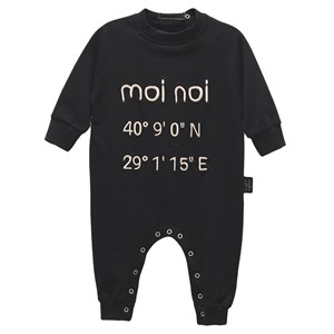Moi Noi Nakışlı Bebek Tulumu 1068 Siyah