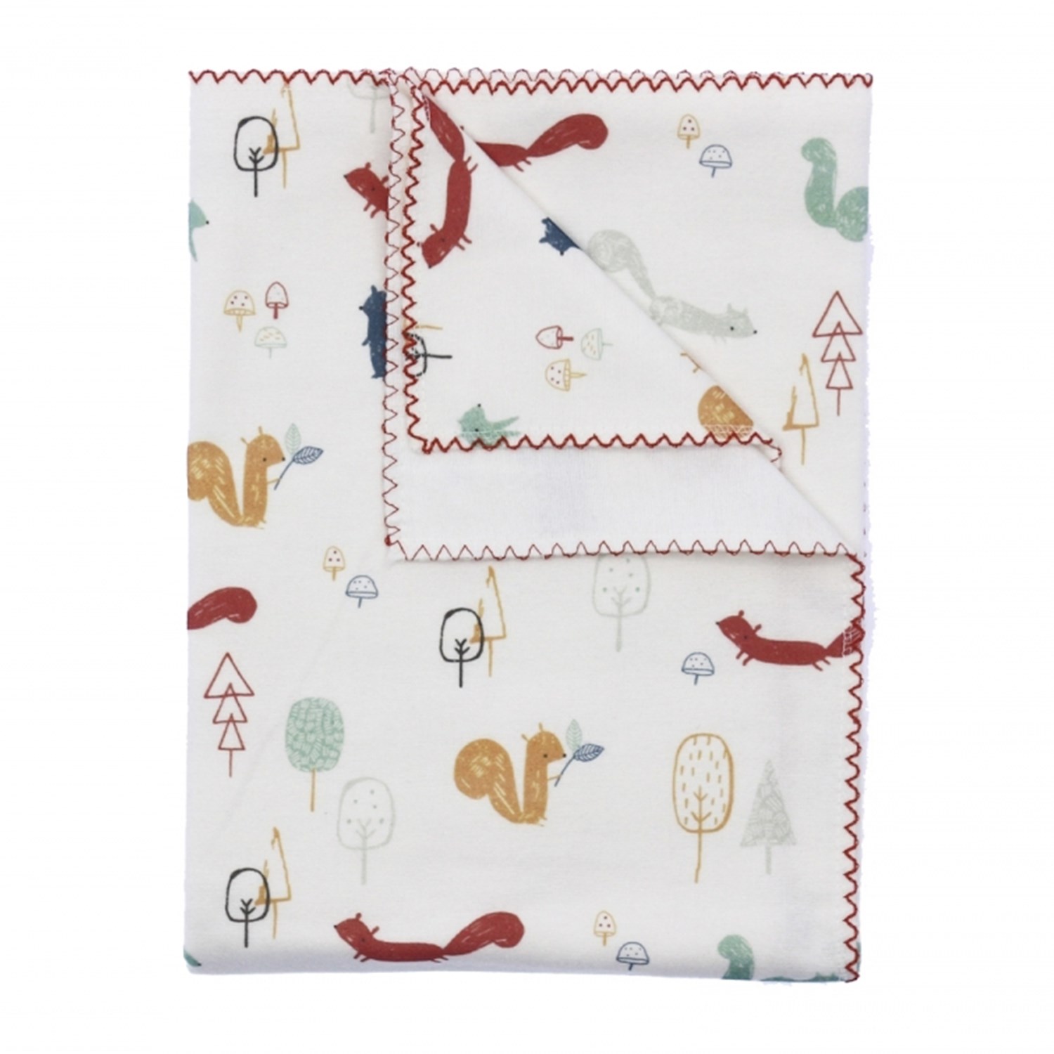 Bebitof Sincap Pazen Bebek Battaniyesi 90x90 Cm 95064 Beyaz