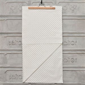 Bebitof Tavşan Aşkı Pazen Bebek Battaniyesi 90x90 Cm 95039 Ekru