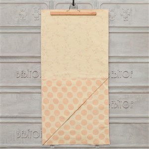 Bebitof Tavşan Aşkı Pazen Bebek Battaniyesi 90x90 Cm 95039 Krem