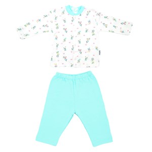 Sebi Bebe Bisikletli Bebek Pijama Takımı 2325 Mint