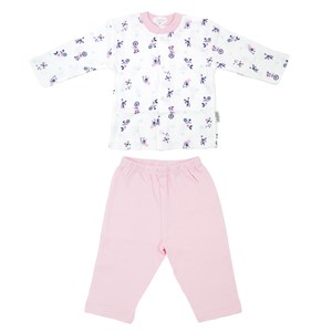 Sebi Bebe Bisikletli Bebek Pijama Takımı 2325 Pembe